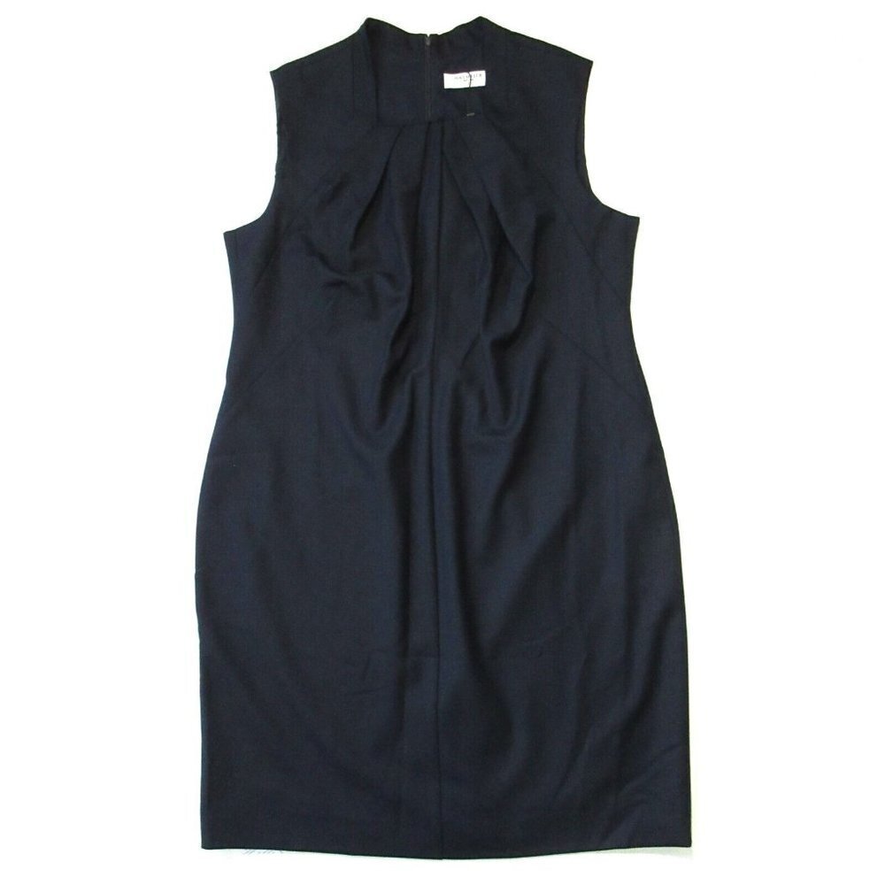 NWT MM. Lafleur Lucinda 2.0 in Ink Sharkskin Stretch Wool Sheath Dress +1 $325 - Picture 1 of 8